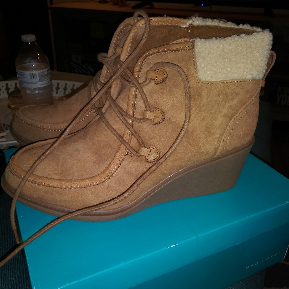 Brand new suede booties